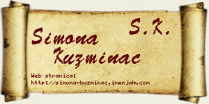 Simona Kuzminac vizit kartica